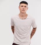 Heart & Dagger Acid Washed T-shirt In Pale Pink - Pink