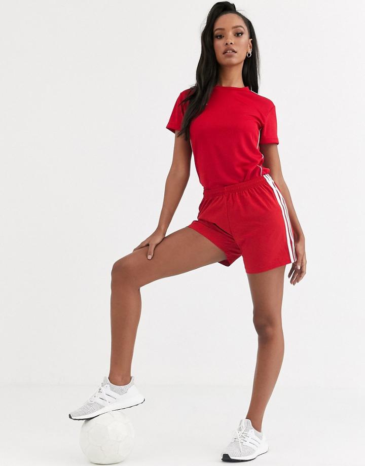 Adidas Soccer Condivo Shorts In Red