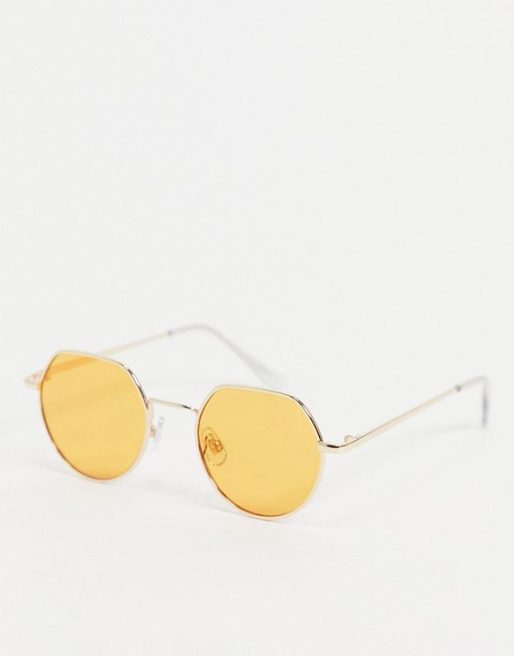 Madein. Hexagon Sunglasses-orange