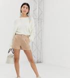 Asos Design Petite Chino Short-beige