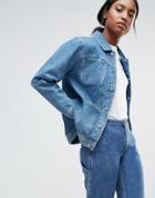 Bethnals Alfie Western Denim Jacket - Blue