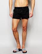 Diesel Swim Shorts In Black - Black