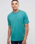 Asos Oversized T-shirt In Teal Marl - Greenblue Slate Marl
