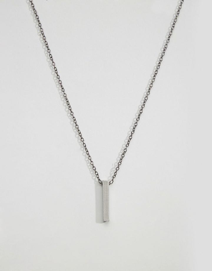 Icon Brand Pendant Necklace In Silver - Silver