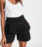 Topshop Maternity Sweat Shorts In Black