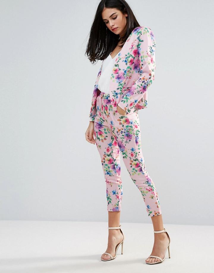 Unique 21 Floral Tailored Pant - Multi