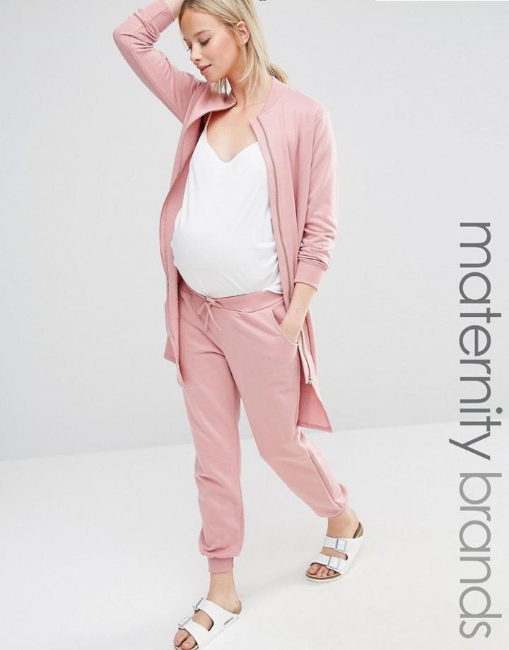 Bluebelle Maternity Lounge Jogger - Pink