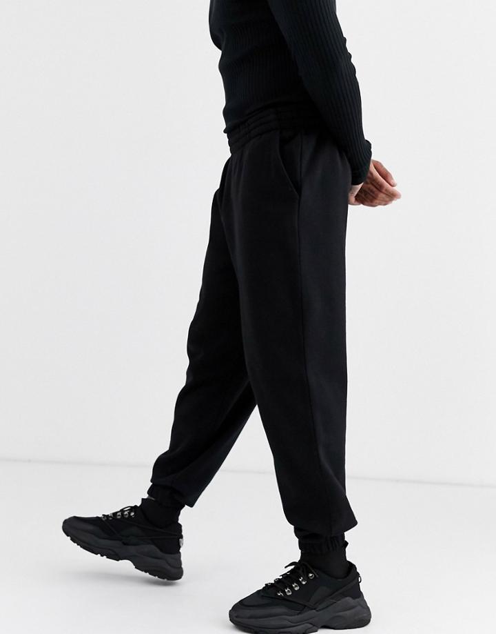Asos Design Relaxed Sweatpants In Black