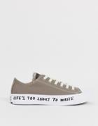 Converse Gray Chuck Taylor Ox All Star Renew Recycled Sneakers