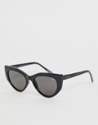 Quay Australia Persuasive Cat Eye Sunglasses In Black - Black