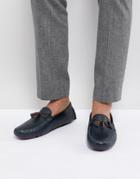 Ted Baker Urbonn Leather Loafers In Navy - Navy