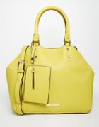 Dune Slouchy Tote Bag With Detachable Purse - Yellow