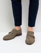 Dune Monk Shoes In Taupe Suede - Beige