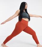 Nike Yoga Plus Infinalon 7/8 Leggings In Rust-orange