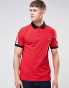 Fred Perry Belgium Polo Shirt In Red - Red