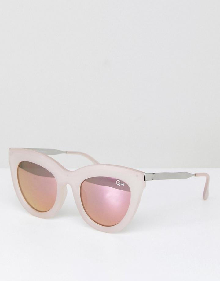 Quay Australia Eclipse Cat Eye Sunglasses - Pink