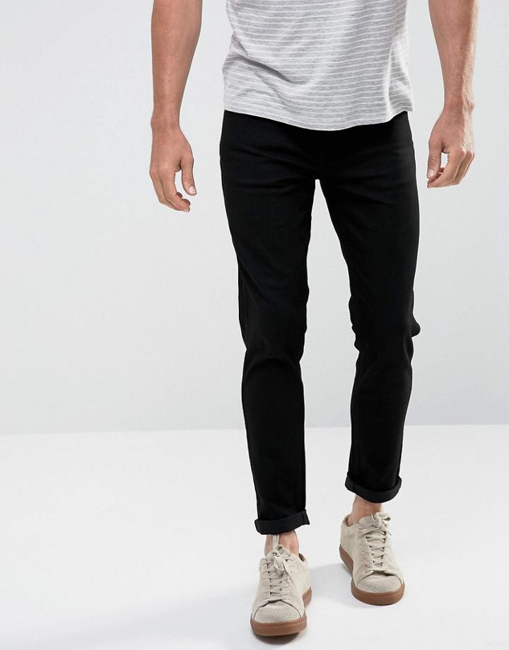 Farah Howells Super Slim Jeans In Black - Black