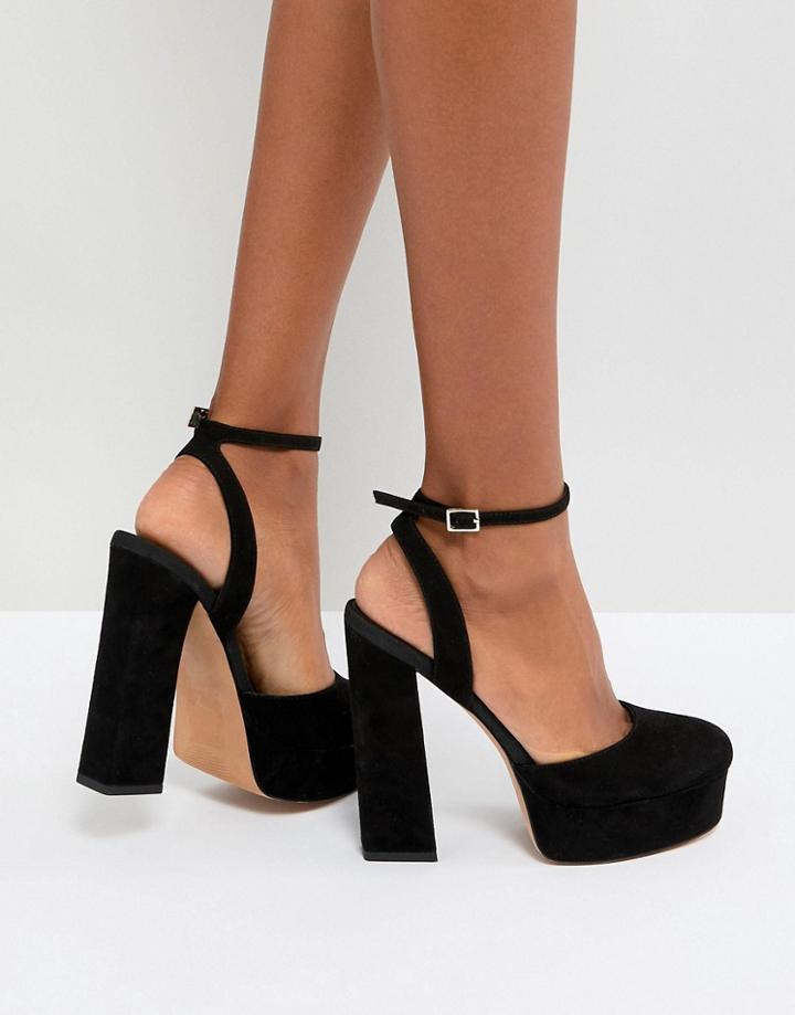 Asos Parachute Platform Heels - Black