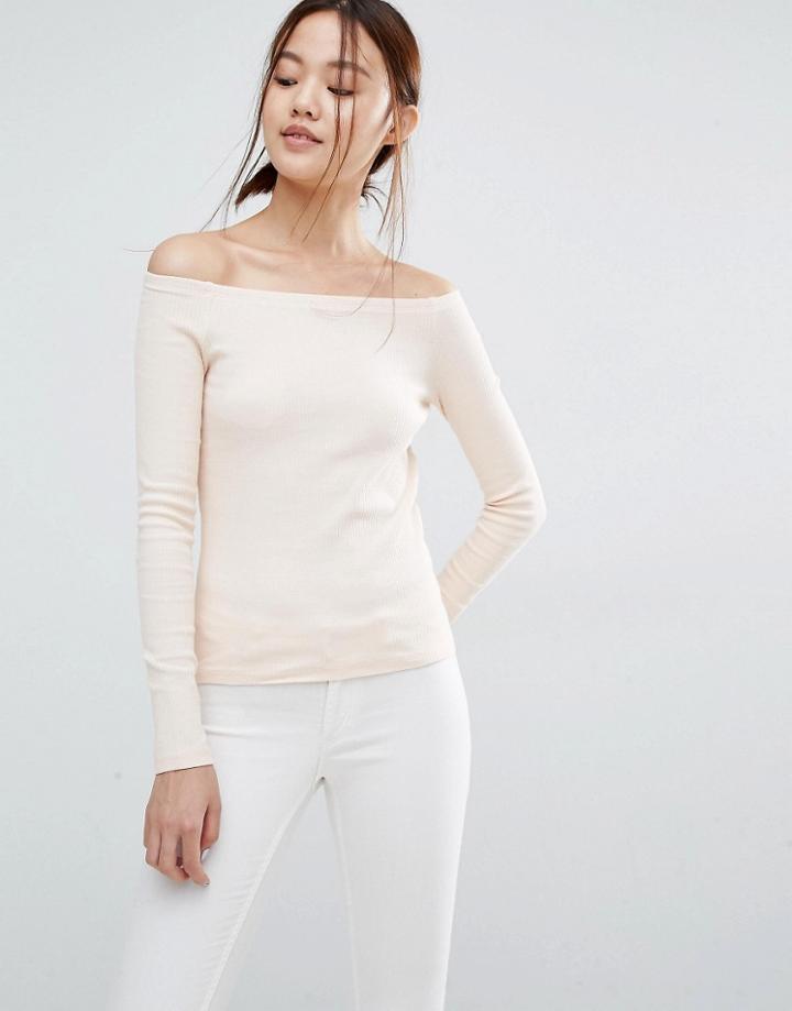 Vero Moda Jersey Bardot Top - Cream