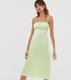 Reclaimed Vintage Inspired Cami Midi Dress - Green