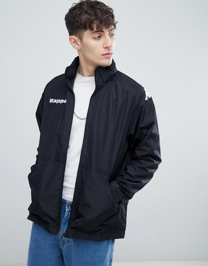 Kappa Canosa Windbreaker Jacket - Black