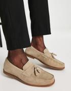 Schuh Rich Tassel Loafers In Beige-neutral