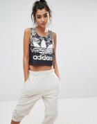 Adidas Farm Floral Placement Print Cropped Tank - Multi