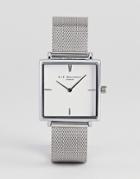 Elie Beaumont Eb818.5 Watch With Silver Case And Mesh Strap - Silver
