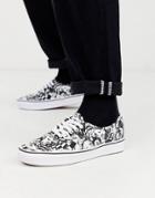 Vans X Disney Nightmare Before Holidays Comfycush Authentic Sneakers In Multi Checker