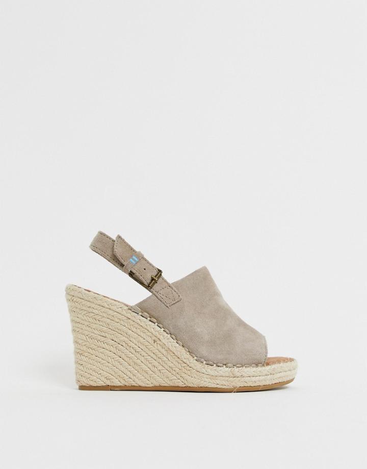 Toms Monica Espadrille Wedge Sandal - Beige