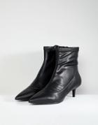 Free People Marilyn Kitten Heel Pointed Boot-black