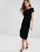 Y.a.s Marcella Drop Waist Maxi Dress - Black