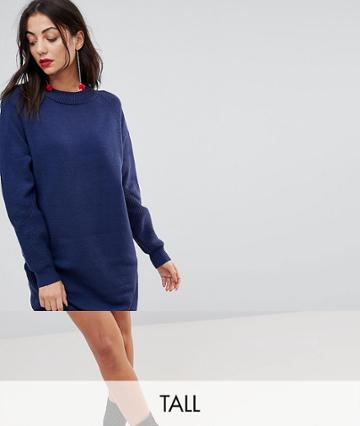 Y.a.s Tall Knitted Dress - Blue