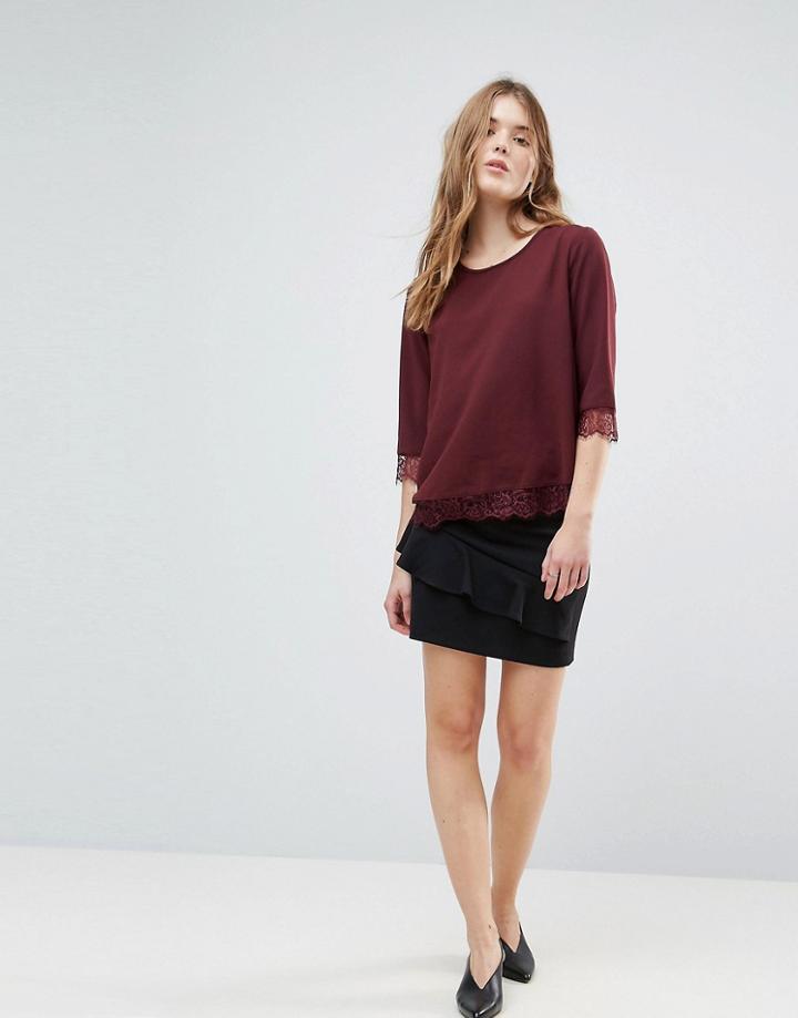 Only Kelly Frill Skirt-black