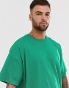 Asos Design Oversized Fit T-shirt With Crew Neck In Green