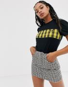 Fred Perry Plaid Panel T-shirt