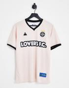 Lover's Fc Plain Jersey T-shirt In Faded Pink
