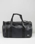 Fred Perry Pique Barrel Bag - Black