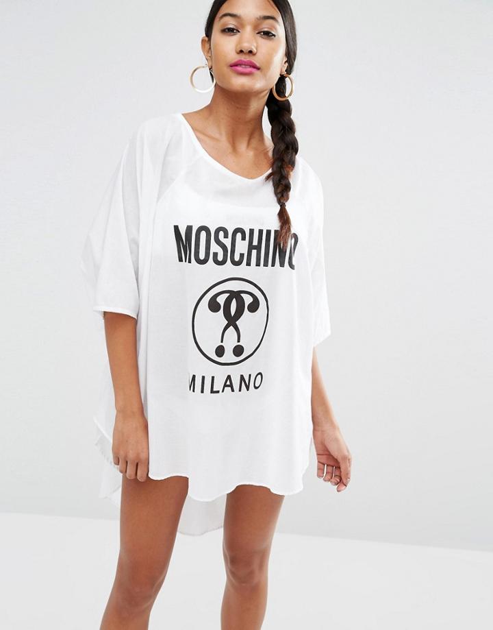 Moschino Logo Beach T-shirt - White 1