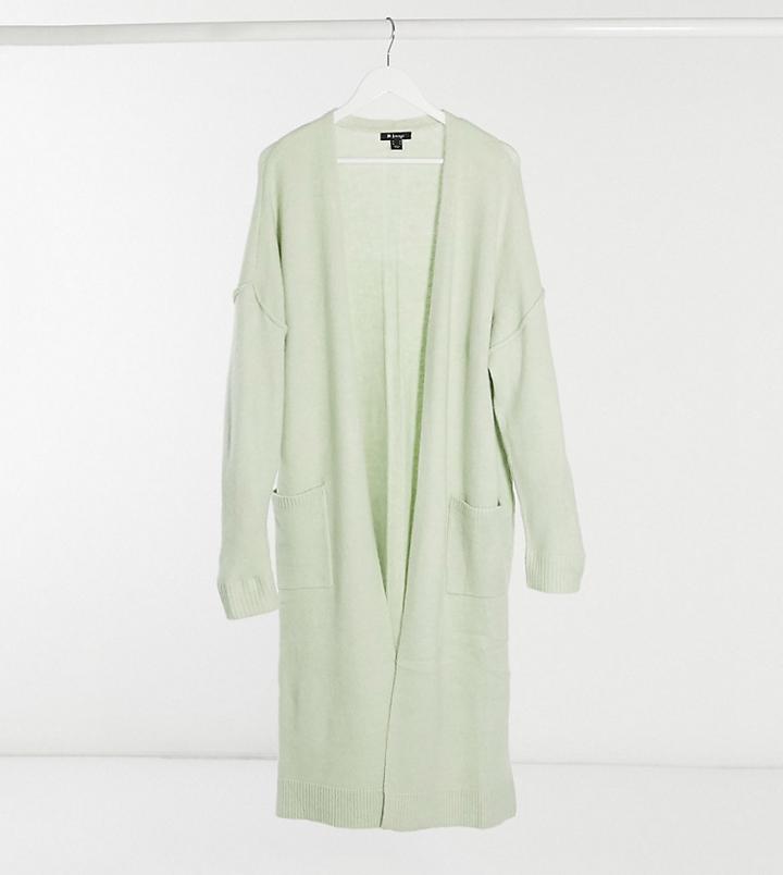 M Lounge Curve Relaxed Cardigan-green