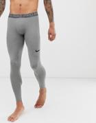 Nike Training Pro Tights In Gray