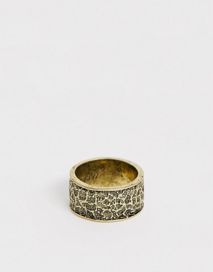 Classics 77 Engraved Band Ring In Gold