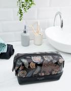 Ted Baker Clubb Printed Leather Toiletry Bag - Black