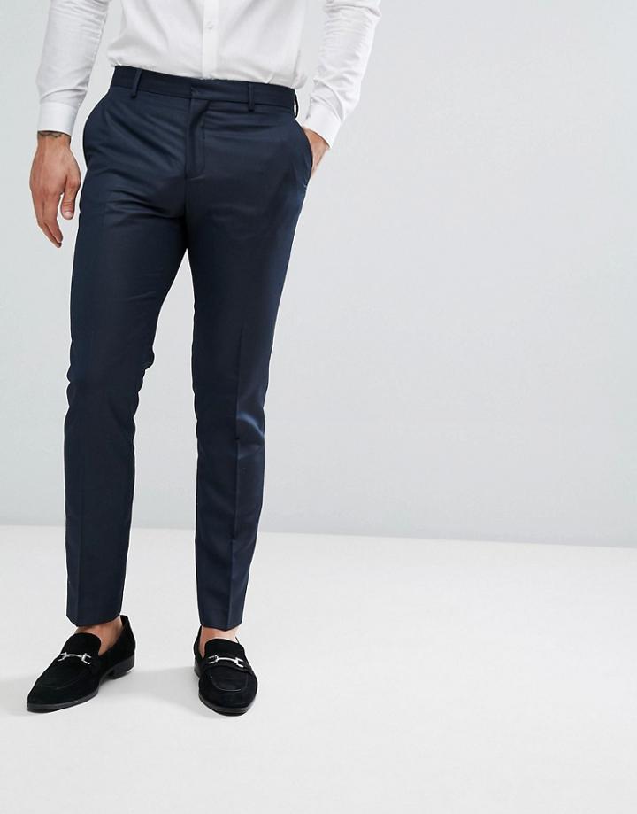 Jack & Jones Premium Skinny Tuxedo Suit Pants - Navy