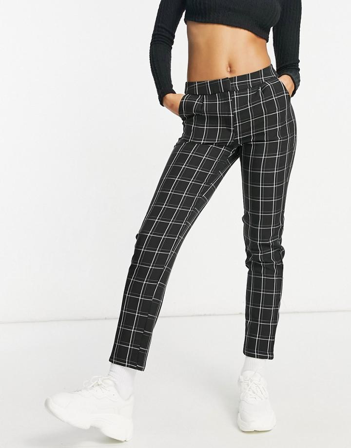 Unique21 Peg Pants In Plaid-multi