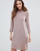 Vila Crew Neck Sweater Dress - Pink
