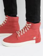Timberland Newport 6 Inch Canvas Boots - Red
