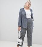 Unique21 Hero Tailored Checked Pants-blue