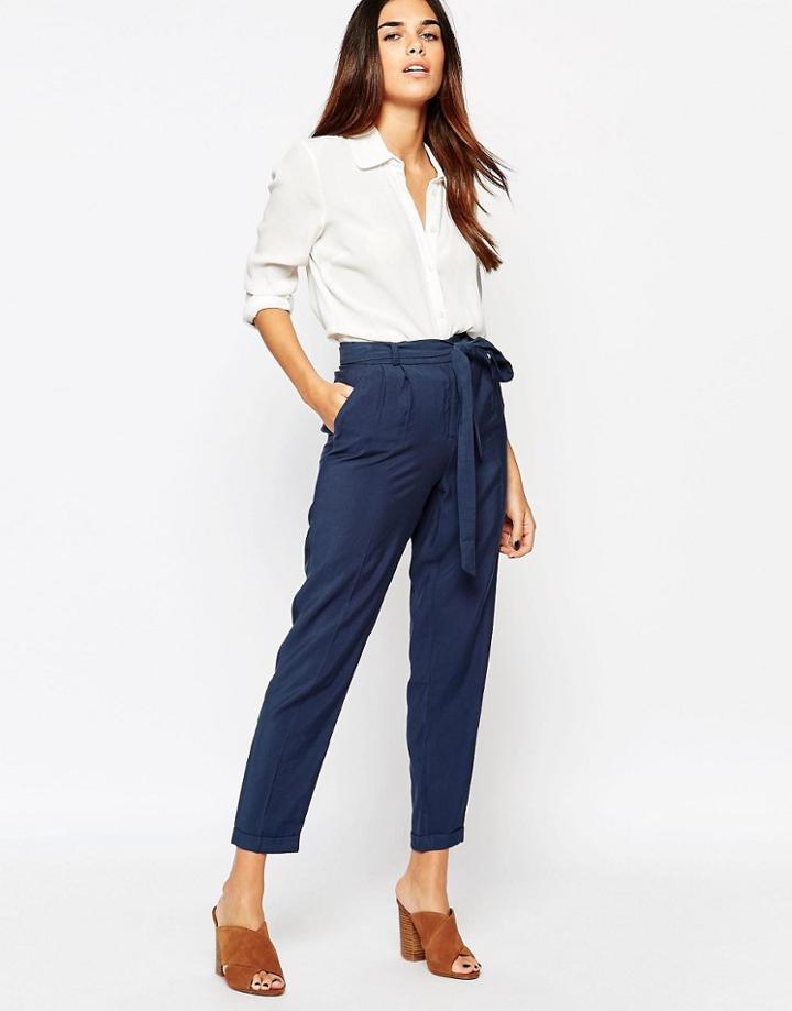 Warehouse Self Belt Utility Pant - Blue