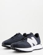 New Balance 327 Sneakers In Black And Silver